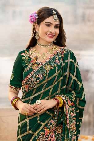Green Elegance Satin