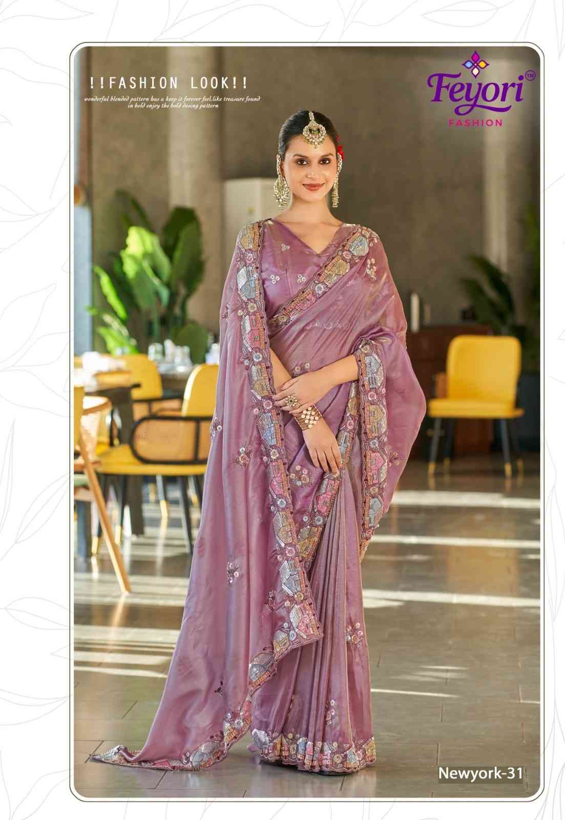 Dusty Pink Handwork Saree